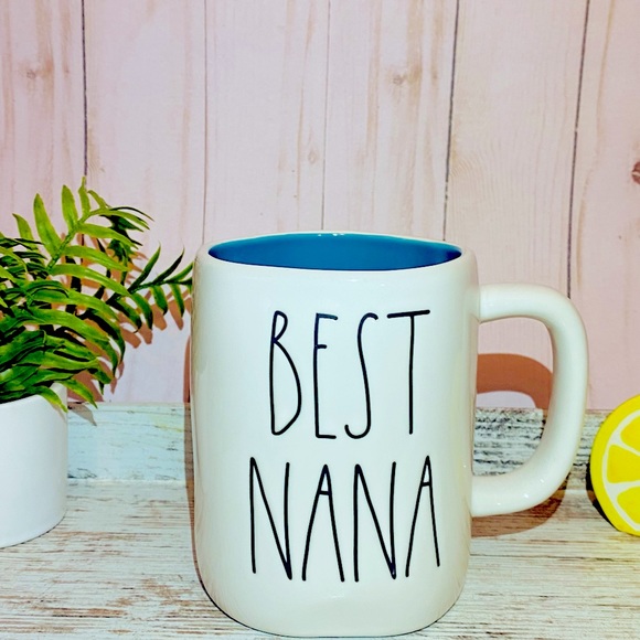 Rae Dunn BEST NANA mug with turquoise interior - Picture 3 of 4